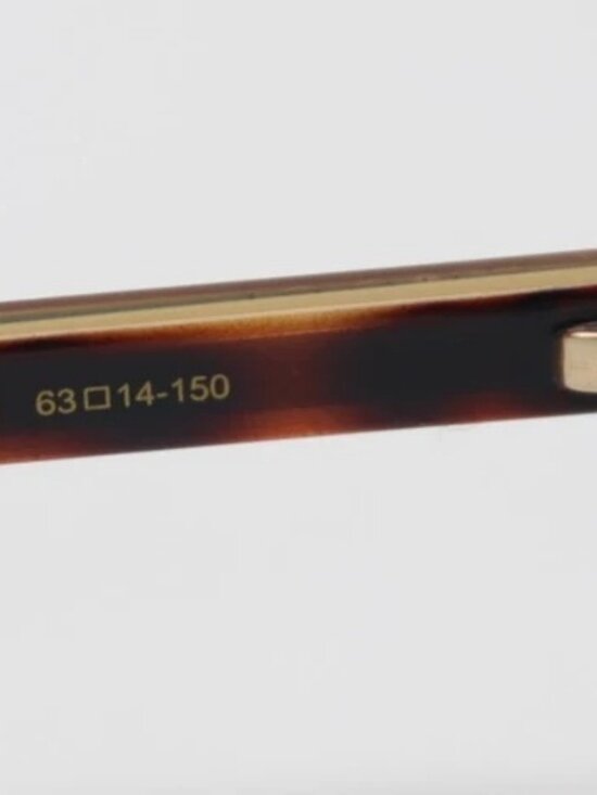 Gucci Gold & Havana / Green Lens Aviator Sunglasses G0528S 009 - 63-14-150 main image 13